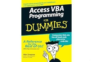Access VBA Programming for Dummies book cover