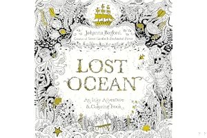 Lost Ocean: An Inky Adventure and Coloring Book for Adults book cover
