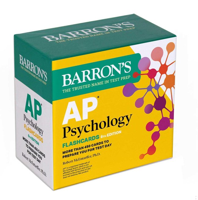 AP Psychology Flashcards, Sixth Edition: Up-to-Date Review (Barron's AP Prep) book cover