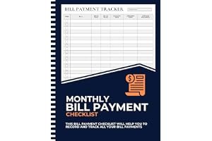 Bill Tracker Notebook: Monthly Bill Payment Checklist | Expense and Bill Tracker - (8,5'' x 11'' 100+ Pages) book cover