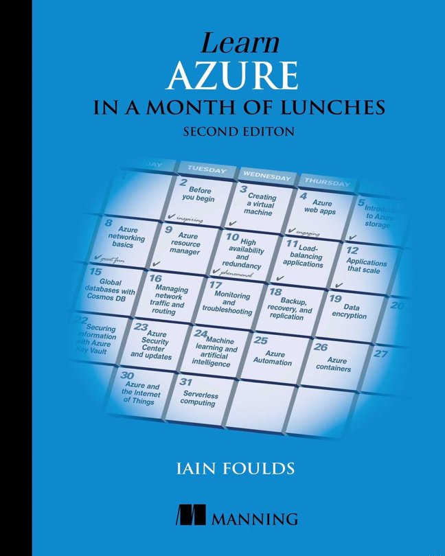 Learn Azure in a Month of Lunches, Second Edition book cover