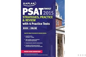 Kaplan PSAT/NMSQT 2015 Strategies, Practice, and Review with 4 Practice Tests: Book + Online book cover