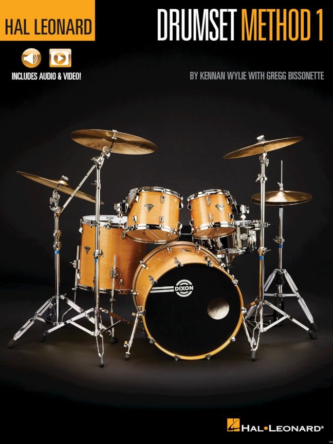 Hal Leonard Drumset Method - Book 1 | Beginner Drum Instruction with Audio Tracks and Video Lessons by Gregg Bissonette | Learn Drum Setup, Beats, Techniques, and More book cover