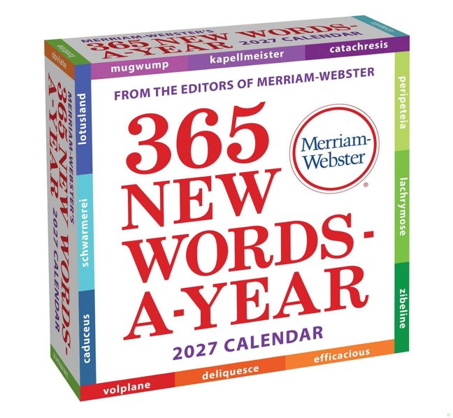 Merriam-Webster's 365 New Words-A-Year 2027 Day-to-Day Calendar book cover