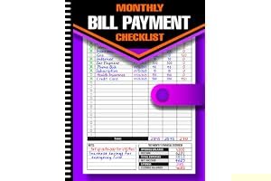 Bill Payment Tracker Notebook: Monthly Bill Payment Checklist | 100+ Pages | 8.5" x 11" book cover