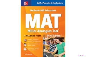 McGraw-Hill Education Mat Miller Analogies Test, Third Edition book cover