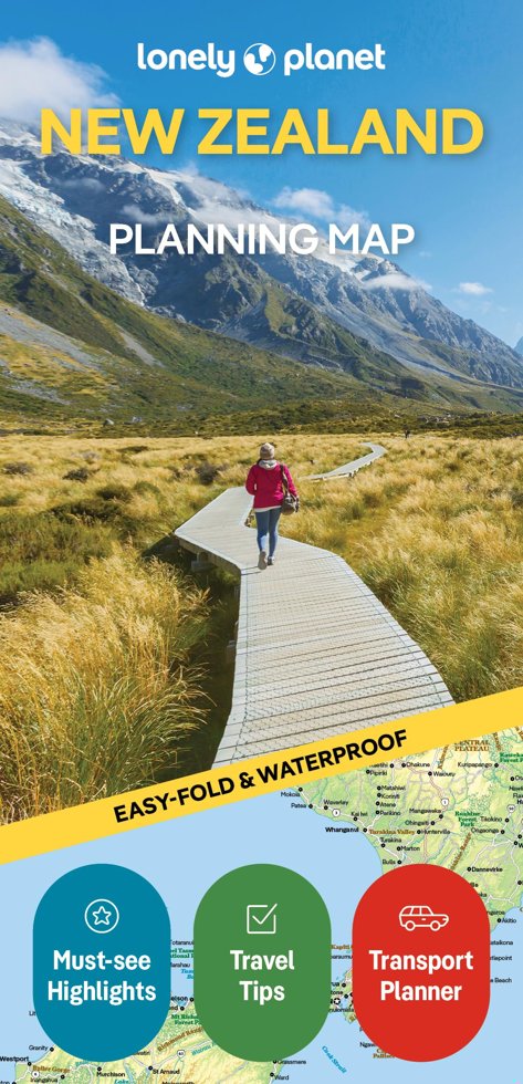 Lonely Planet New Zealand Planning Map book cover