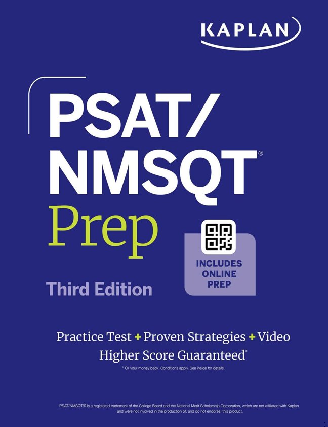 PSAT/NMSQT Prep, Third Edition: Includes a Full Length Practice Test + 100s of Practice Questions + 1 Year Access Online Quizzes and Video Instruction (Kaplan Test Prep) book cover