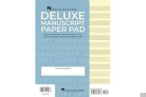 Manuscript Paper (Deluxe Pad)(Blue Cover) book cover