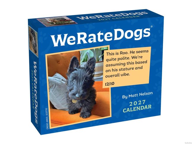 WeRateDogs 2027 Day-to-Day Calendar book cover
