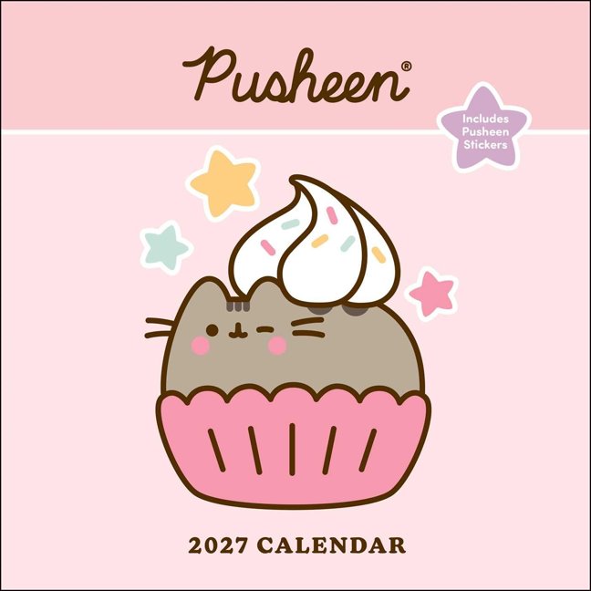 Pusheen 2027 Wall Calendar with Stickers book cover