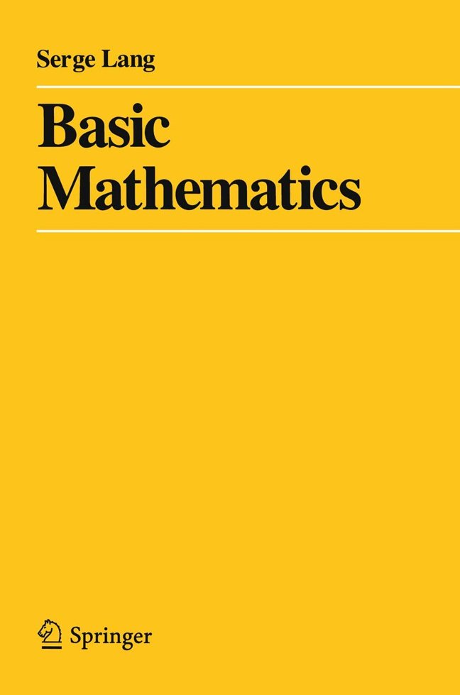 Basic Mathematics book cover
