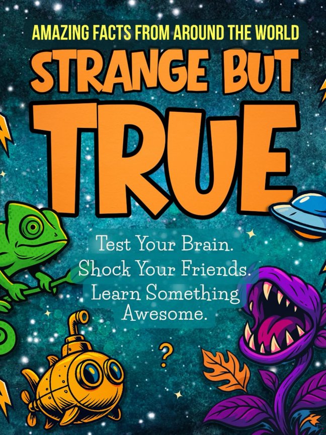 Strange but True: Amazing Facts and Fun Quizzes for Teen Boys – Cool 13-Year-Old Boy Gifts, Unusual Gift Ideas, and Perfect Christmas Gifts book cover
