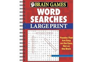 Word Searches: Large Print (Brain Games) book cover