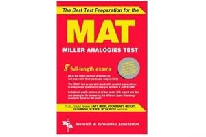 MAT -- The Best Test Preparation for the Miller Analogies Test book cover